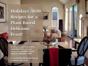 2020 Holiday Plant Based Recipes